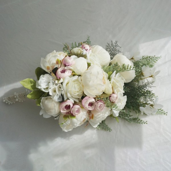 Cascade Silk Flower Bridal Bouquets -