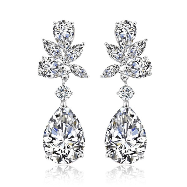 Ladies' Exquisite Alloy With Irregular Rhinestone Earrings