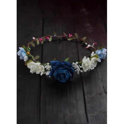 Artificial Flower With Flower Flower Headband (Sold in a single piece)