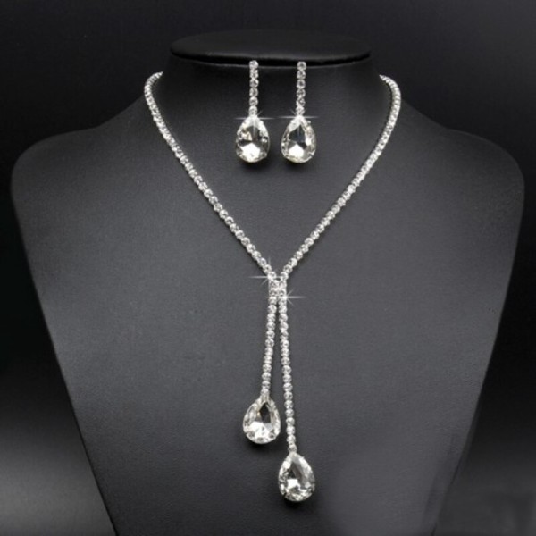 Ladies' Stylish Alloy With Irregular Cubic Zirconia Jewelry Sets