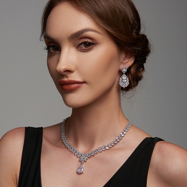 Ladies' Elegant Alloy With Irregular Rhinestone Jewelry Sets