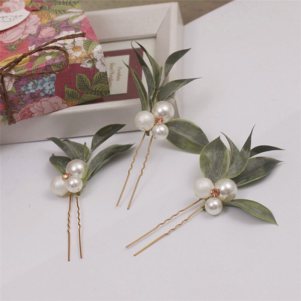 Hairpins/Headpiece Romantic With Venetian Pearl (Set of 6)