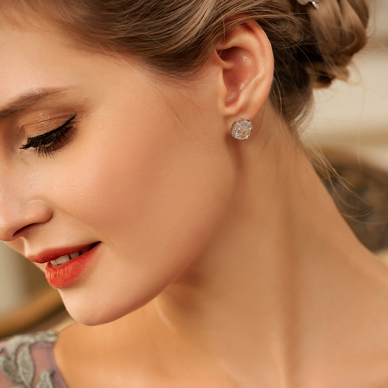 Ladies' Classic Alloy With Irregular Cubic Zirconia Earrings