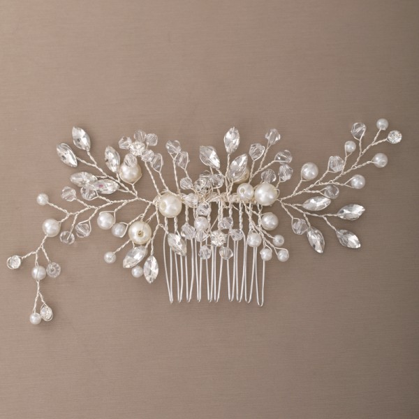 Combs & Barrettes/Headpiece Elegant With Venetian Pearl (Sold in single piece)