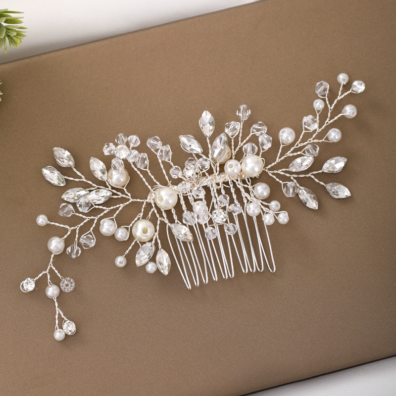 Combs & Barrettes/Headpiece Elegant With Venetian Pearl (Sold in single piece)