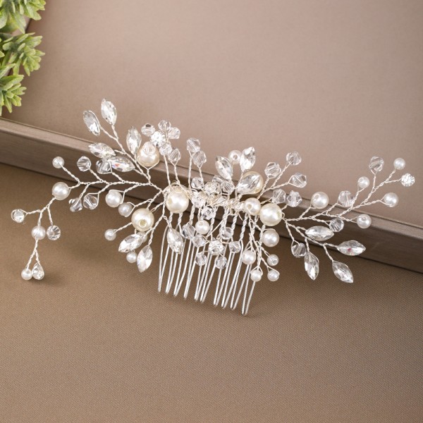 Combs & Barrettes/Headpiece Elegant With Venetian Pearl (Sold in single piece)