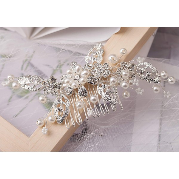 Combs & Barrettes/Headpiece Beautiful Ladies/Kids With Rhinestone/Venetian Pearl (Sold in single piece)