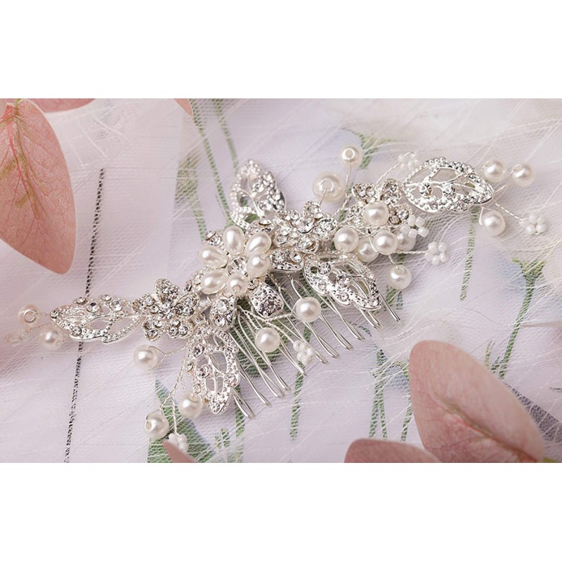 Combs & Barrettes/Headpiece Beautiful Ladies/Kids With Rhinestone/Venetian Pearl (Sold in single piece)