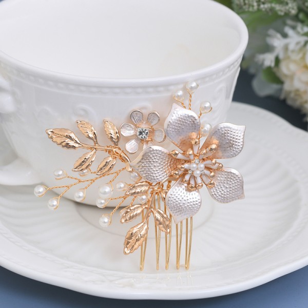 Combs & Barrettes/Headpiece Beautiful With Rhinestone/Pearl/Venetian Pearl/Crystal/Imitation Crystal (Sold in single piece)