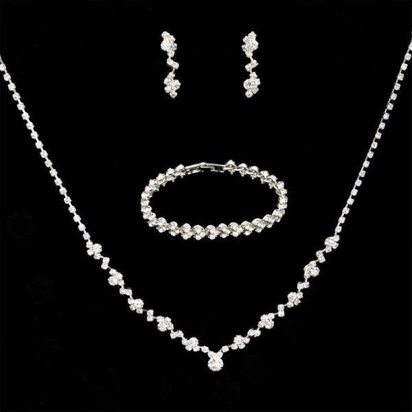 Ladies' Elegant Alloy With Irregular Cubic Zirconia Jewelry Sets