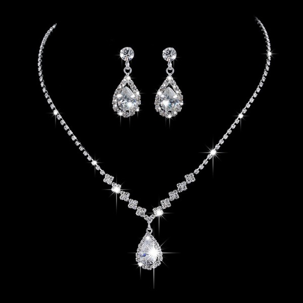 Ladies' Shining Alloy With Irregular Cubic Zirconia Jewelry Sets