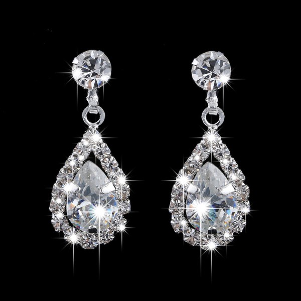 Ladies' Shining Alloy With Irregular Cubic Zirconia Jewelry Sets