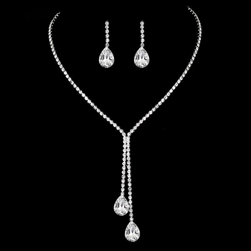 Ladies' Elegant Alloy With Irregular Cubic Zirconia Jewelry Sets