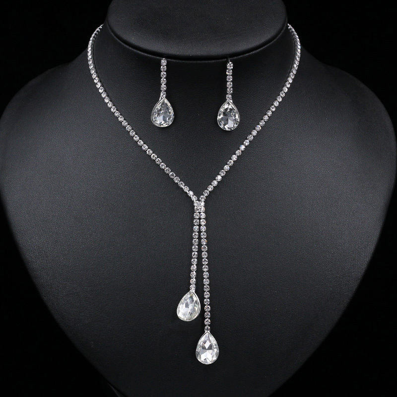 Ladies' Elegant Alloy With Irregular Cubic Zirconia Jewelry Sets