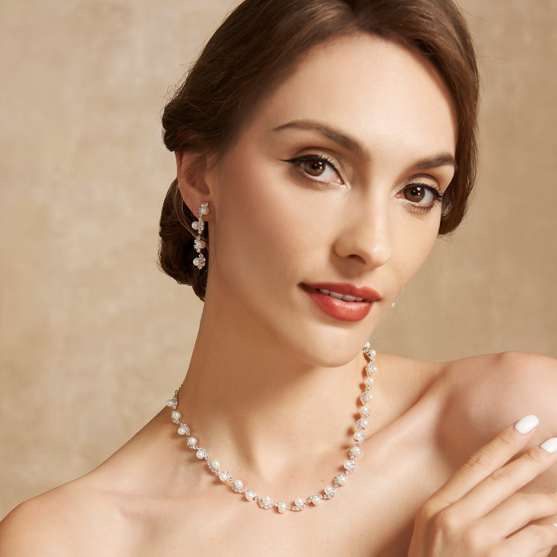 Ladies' Stylish Alloy With Irregular Cubic Zirconia Jewelry Sets