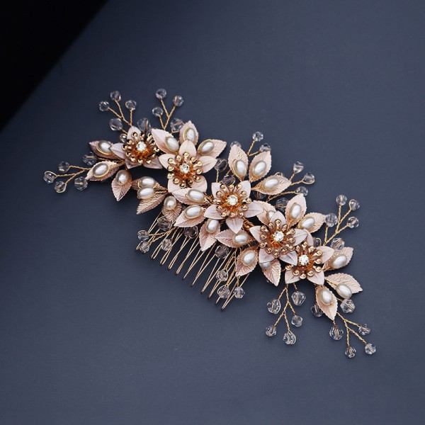 Combs & Barrettes/Headpiece Beautiful With Rhinestone (Sold in single piece)