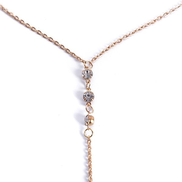 Ladies' Fashionable Alloy With Irregular Rhinestone Necklaces