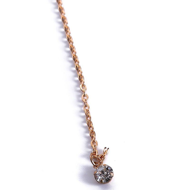 Ladies' Fashionable Alloy With Irregular Rhinestone Necklaces