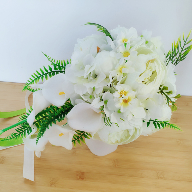 Classic Cascade Foam Bridal Bouquets (Sold in a single piece) - Bridal Bouquets