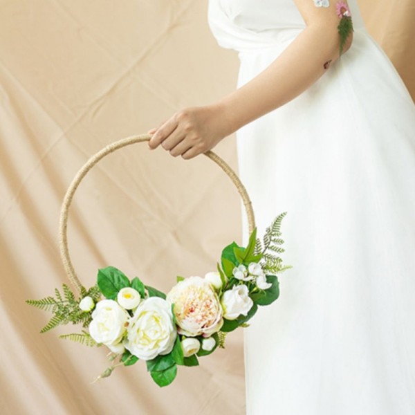 Classic Free-Form Silk Flower Bridesmaid Bouquets (Sold in a single piece) -