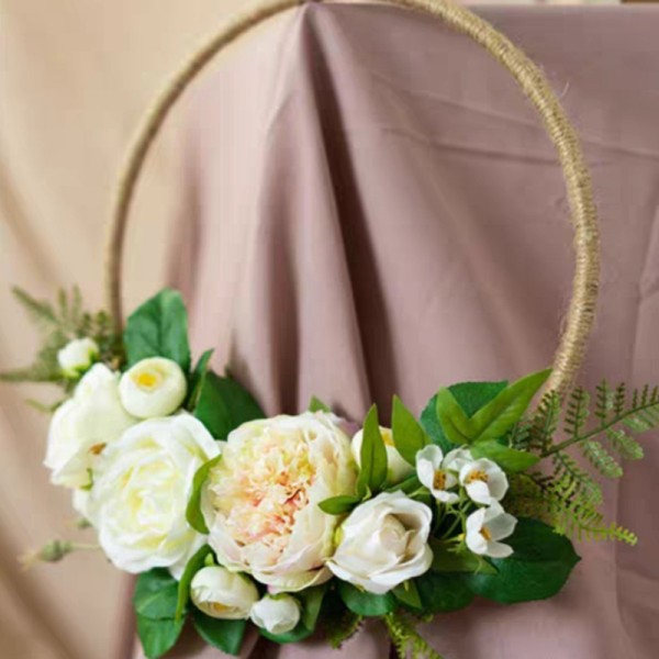 Classic Free-Form Silk Flower Bridesmaid Bouquets (Sold in a single piece) -