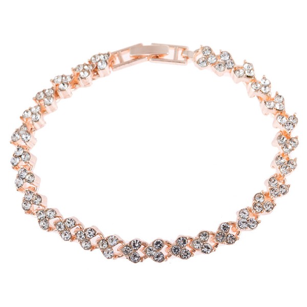 Ladies' Elegant Alloy With Irregular Rhinestone Bracelets