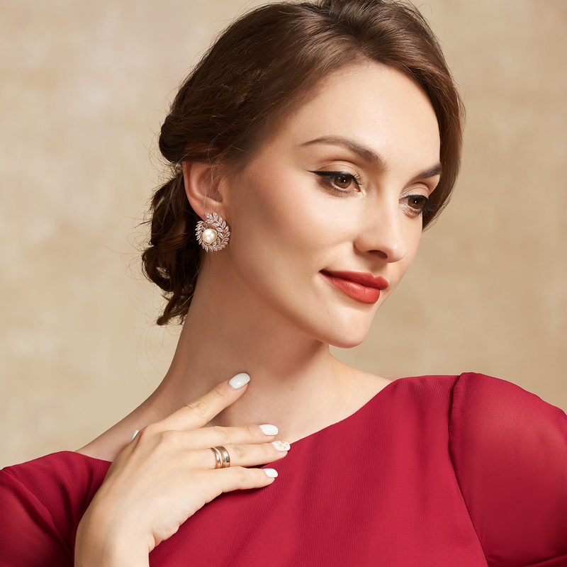 Unique Alloy With Irregular Cubic Zirconia Earrings