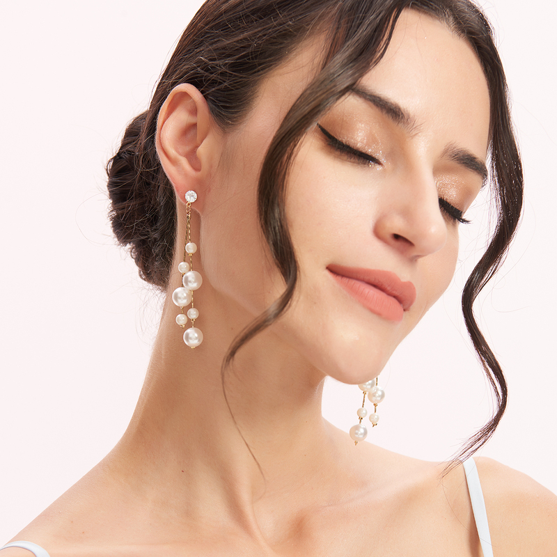 Elegant Alloy With Irregular Cubic Zirconia Earrings