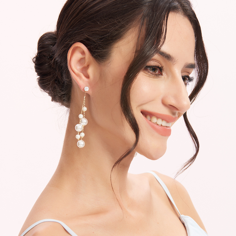 Elegant Alloy With Irregular Cubic Zirconia Earrings