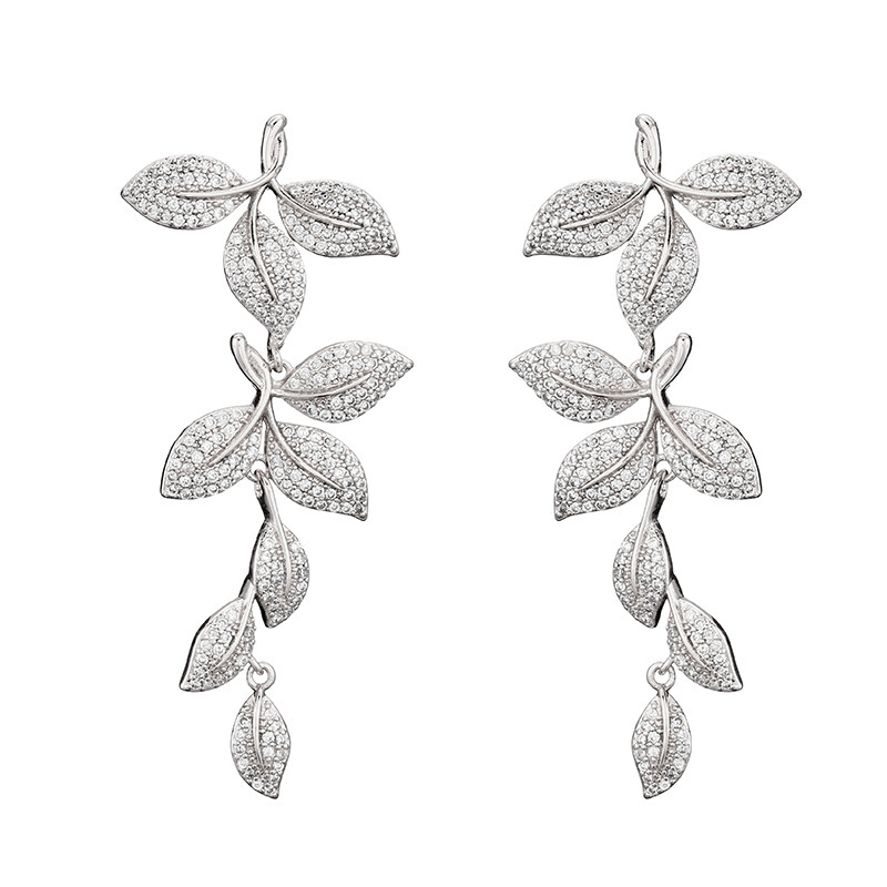 Unique Alloy With Irregular Cubic Zirconia Earrings