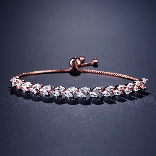 Ladies' Classic Alloy With Irregular Cubic Zirconia Bracelets