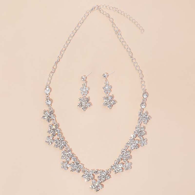 Ladies' Gorgeous Alloy With Irregular Rhinestone Jewelry Sets