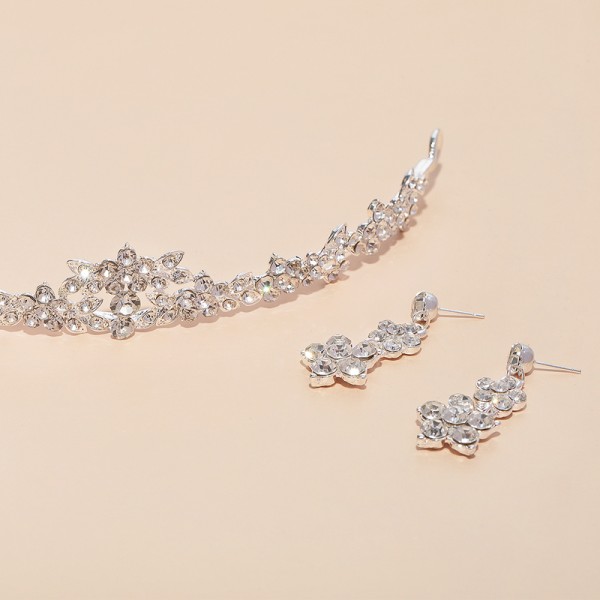 Ladies' Gorgeous Alloy With Irregular Rhinestone Jewelry Sets