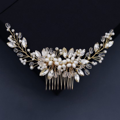 Combs & Barrettes/Headpiece Beautiful Ladies With Venetian Pearl/Crystal