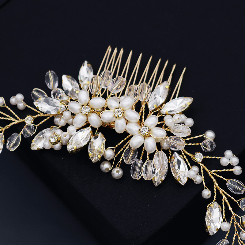 Combs & Barrettes/Headpiece Beautiful Ladies With Venetian Pearl/Crystal