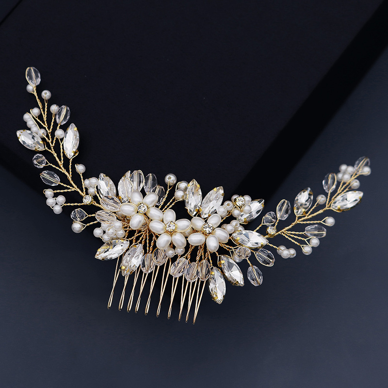 Combs & Barrettes/Headpiece Beautiful Ladies With Venetian Pearl/Crystal