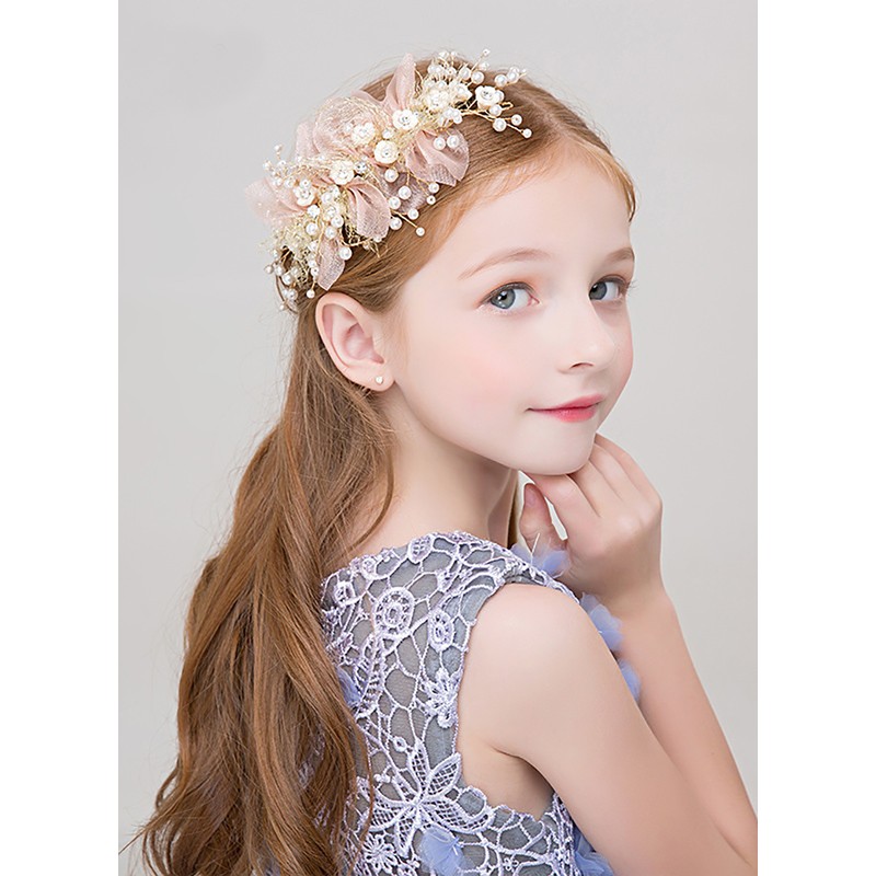 Flower Girl Alloy Headbands