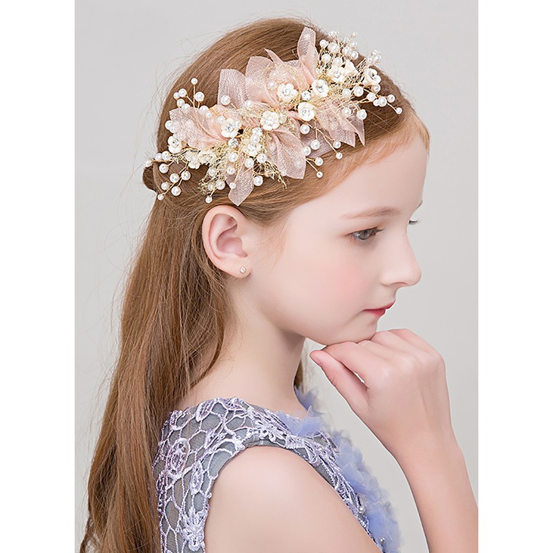 Flower Girl Alloy Headbands