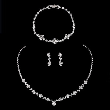 Ladies'/Couples' Elegant/Fashionable/Classic Alloy With Irregular Cubic Zirconia Jewelry Sets For Her