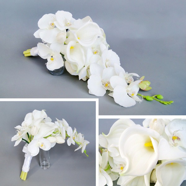 Pretty/Fancy/Fascinating/Graceful Cascade Foam Bridal Bouquets -