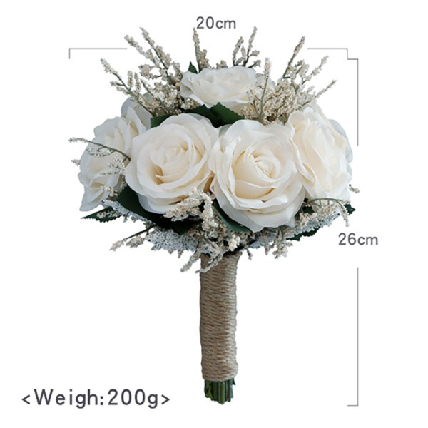 Pretty/Fancy/Fascinating/Graceful Round Silk Flower Bridal Bouquets -