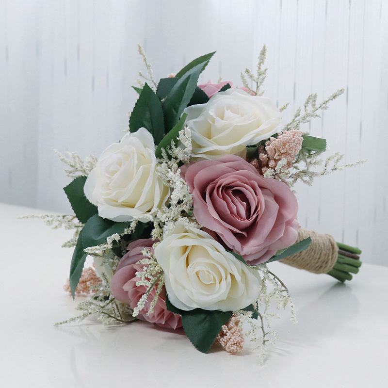 Pretty/Fancy/Fascinating/Graceful Round Silk Flower Bridal Bouquets -