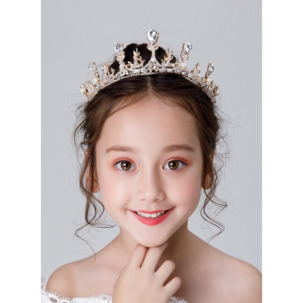 Flower Girl Alloy/Rhinestones Tiaras With Rhinestones