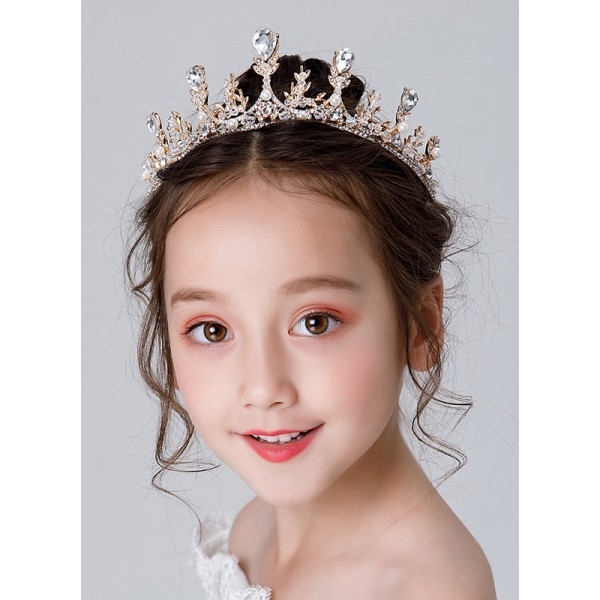 Flower Girl Alloy/Rhinestones Tiaras With Rhinestones