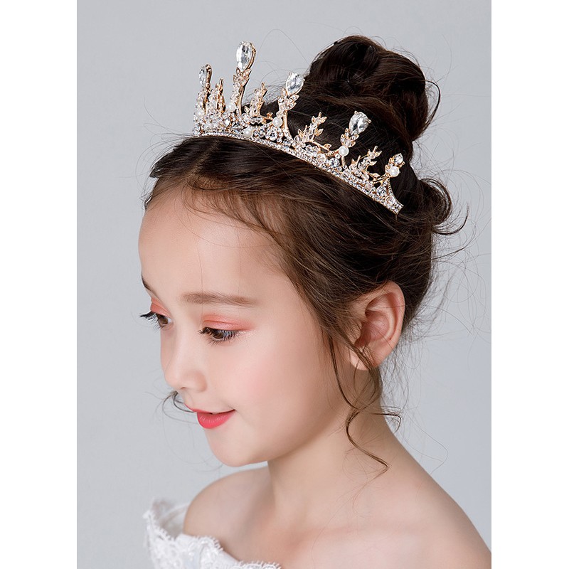 Flower Girl Alloy/Rhinestones Tiaras With Rhinestones