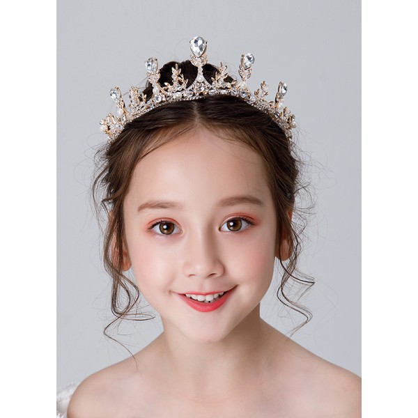 Flower Girl Alloy/Rhinestones Tiaras With Rhinestones