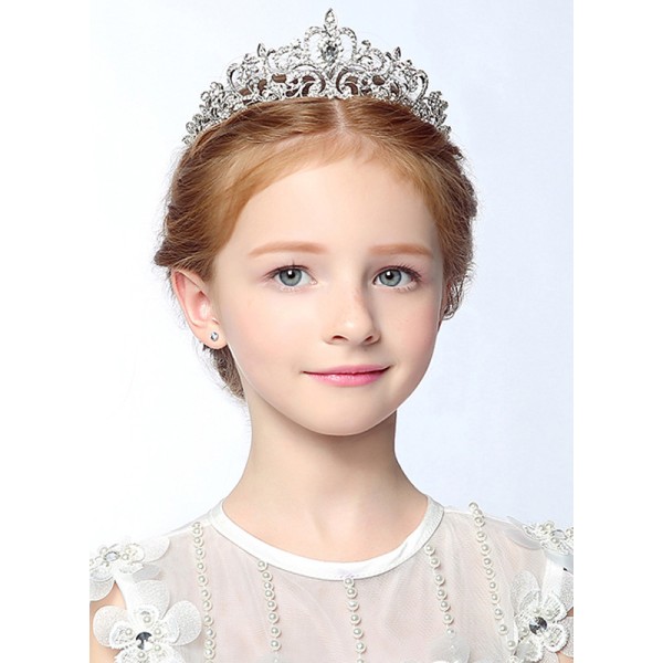 Flower Girl Alloy/Rhinestones Tiaras With Rhinestones