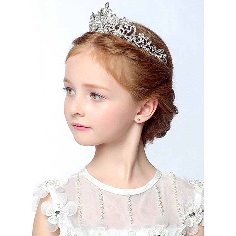 Flower Girl Alloy/Rhinestones Tiaras With Rhinestones