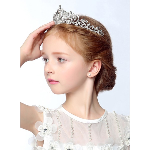 Flower Girl Alloy/Rhinestones Tiaras With Rhinestones