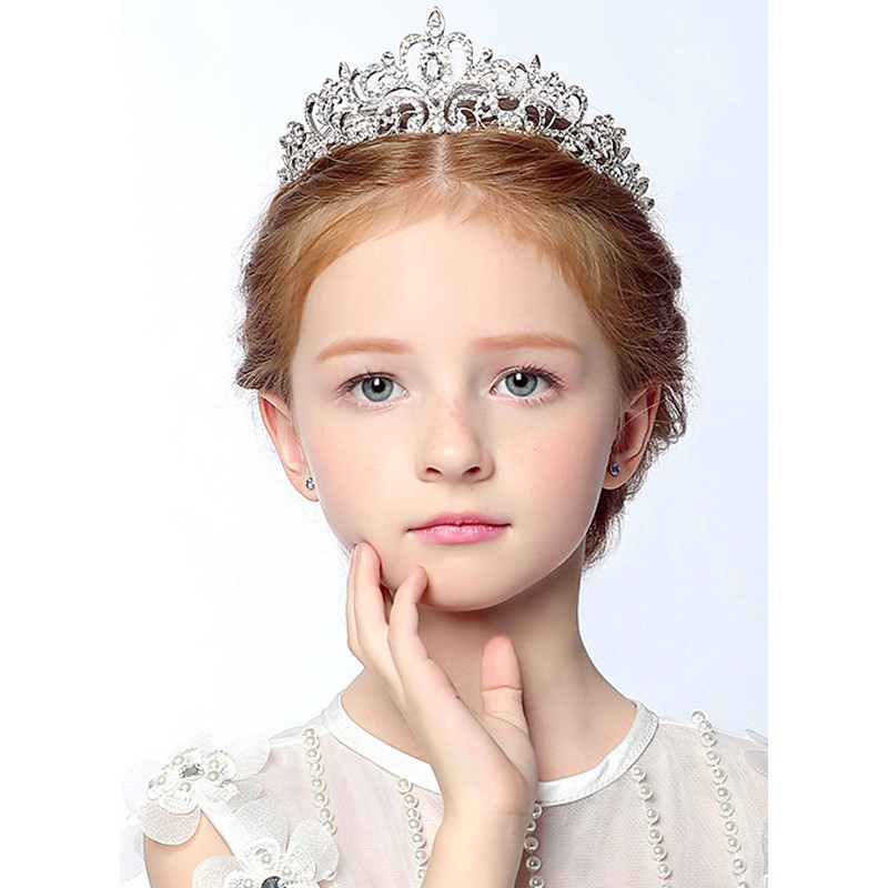 Flower Girl Alloy/Rhinestones Tiaras With Rhinestones